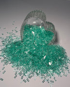 green glass beads