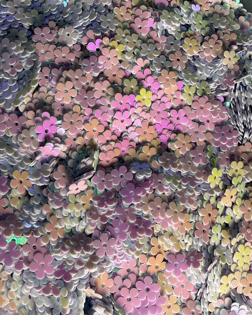 baby purple flower sequins