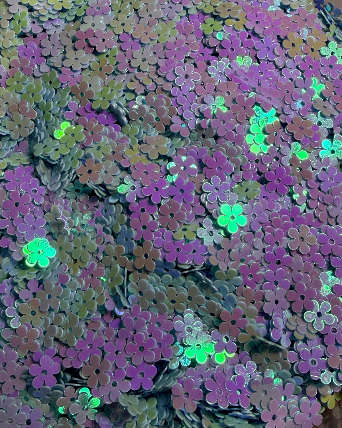 baby blue flower sequins