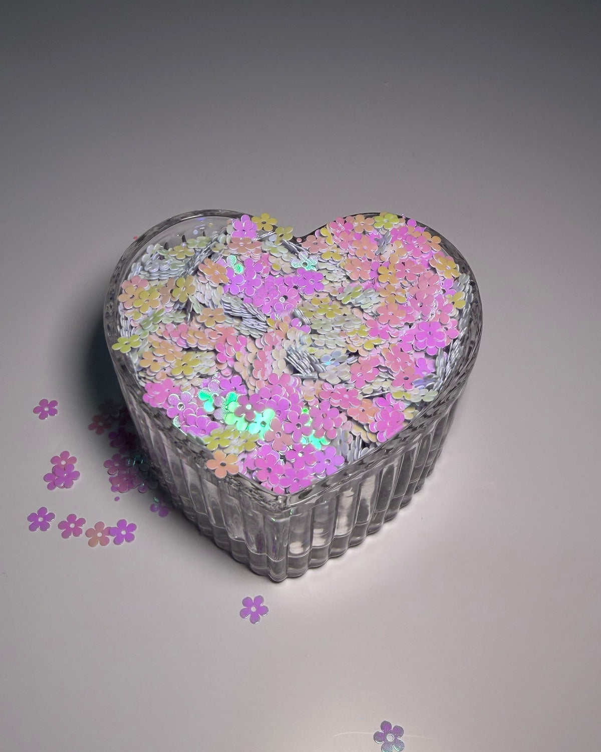 baby purple flower sequins