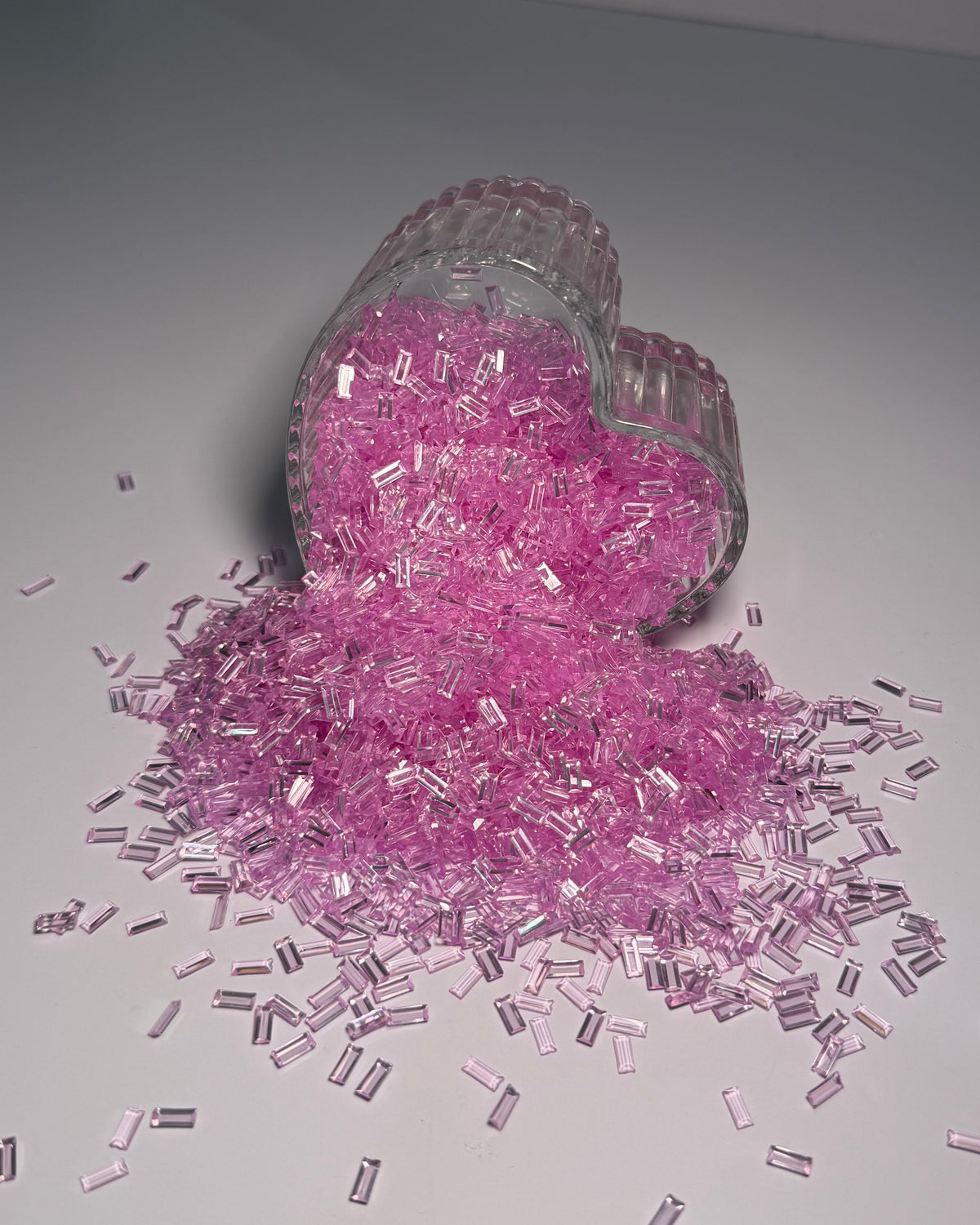 purple glass beads