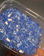 blue glass beads